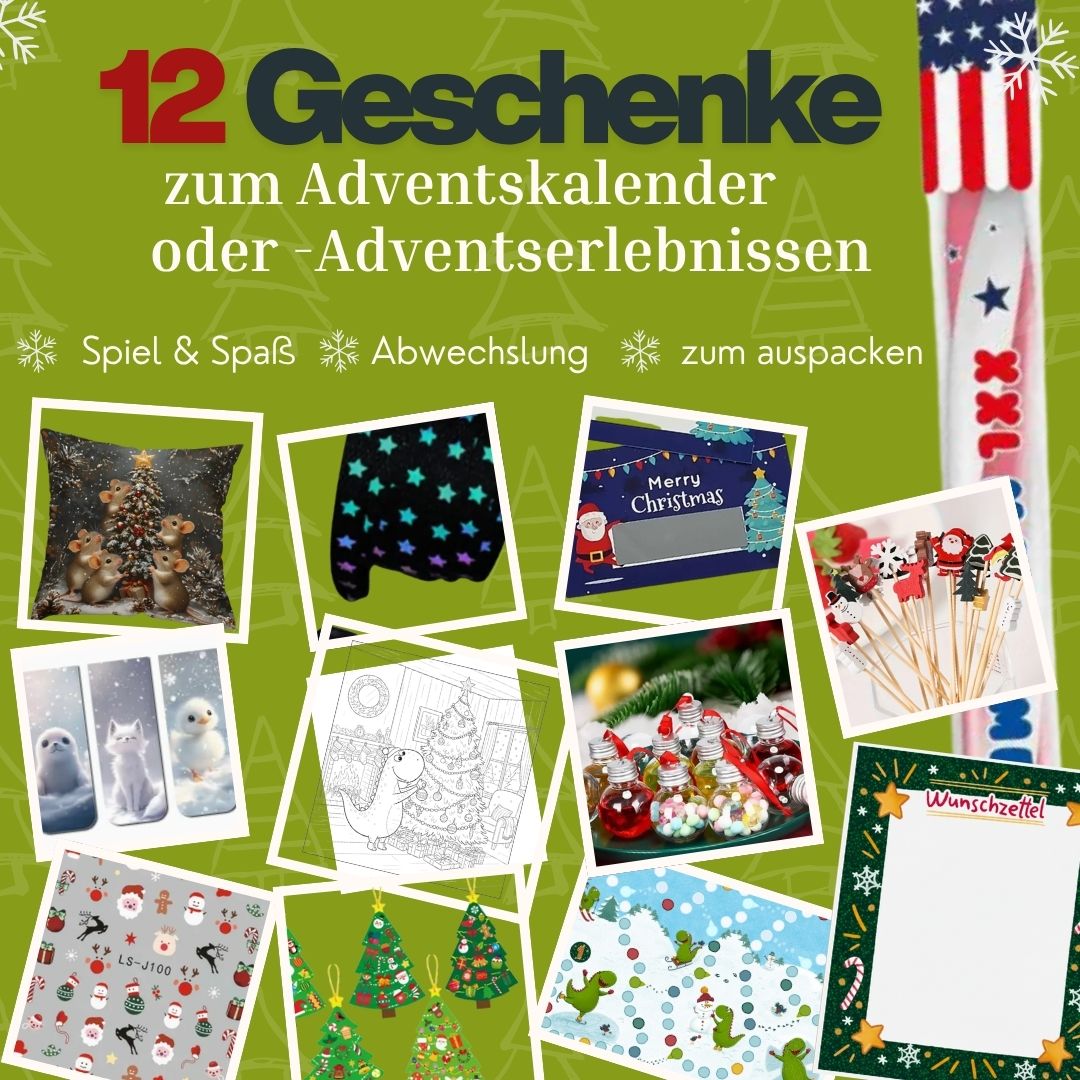 12 Geschenke zu den Adventserlebnissen